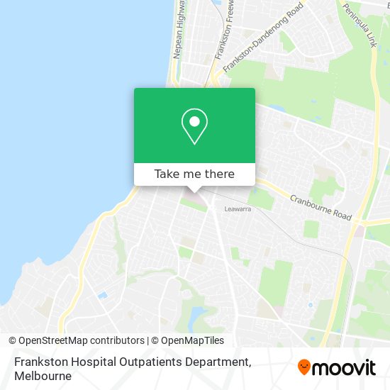Frankston Hospital Outpatients Department map