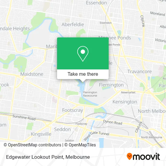 Mapa Edgewater Lookout Point