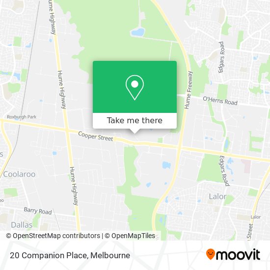 20 Companion Place map