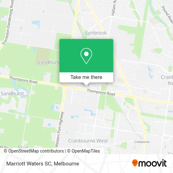 Mapa Marriott Waters SC