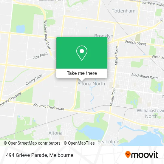 Mapa 494 Grieve Parade