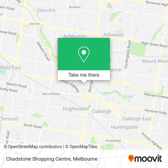 Chadstone Shopping Centre map