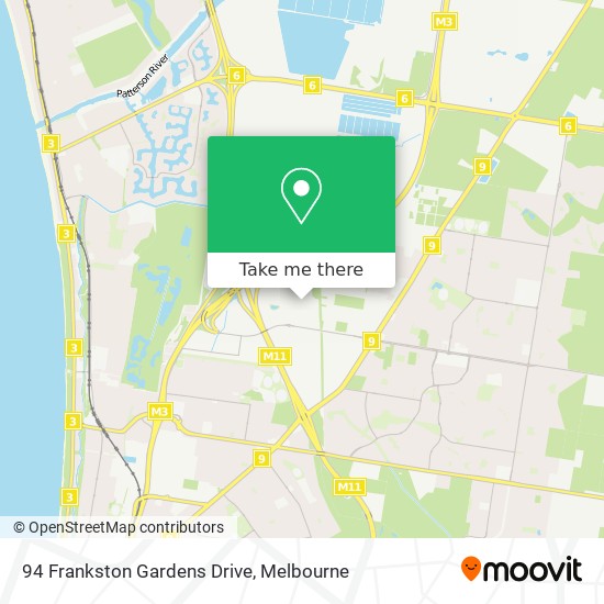 94 Frankston Gardens Drive map