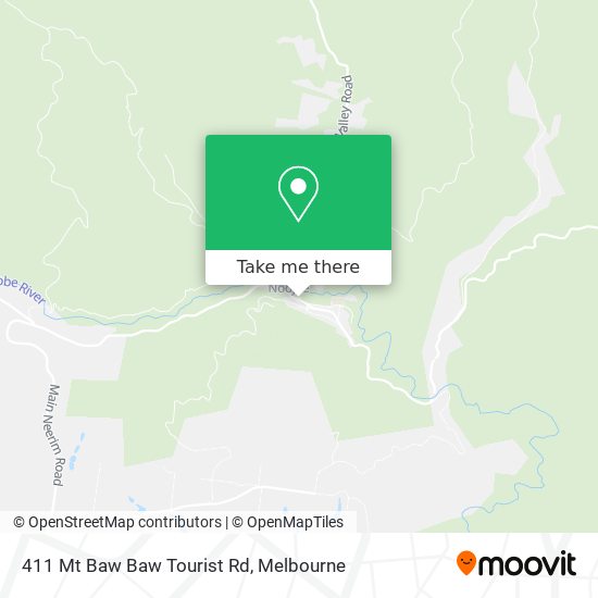 411 Mt Baw Baw Tourist Rd map