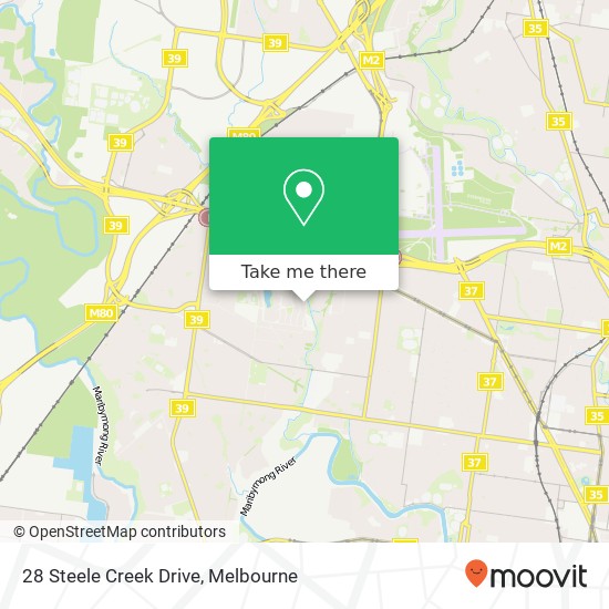 Mapa 28 Steele Creek Drive