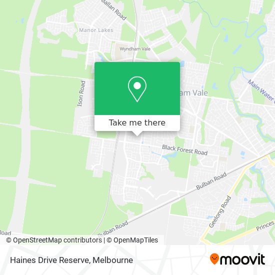 Mapa Haines Drive Reserve