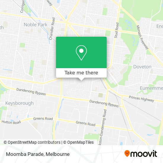 Moomba Parade map