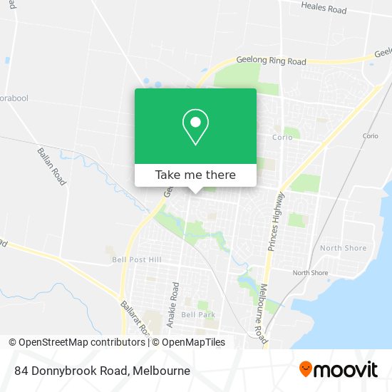 Mapa 84 Donnybrook Road