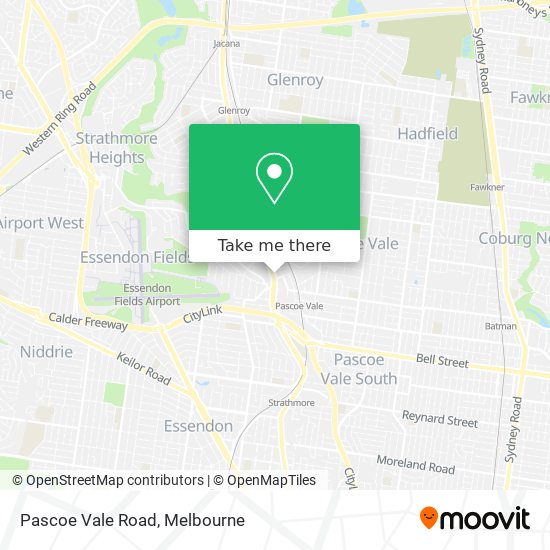 Pascoe Vale Road map