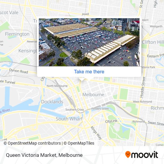 Mapa Queen Victoria Market