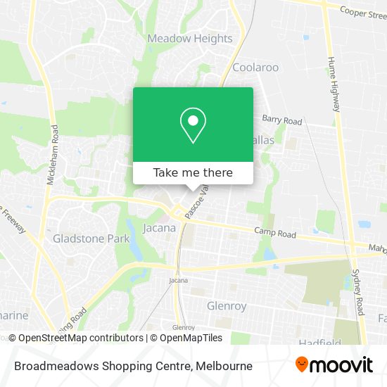 Broadmeadows Shopping Centre Map How To Get To Broadmeadows Shopping Centre By Bus, Train Or Tram?