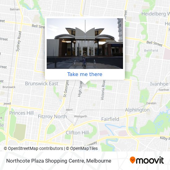 Northcote Plaza Shopping Centre map
