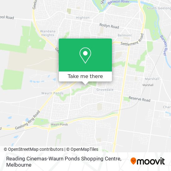Reading Cinemas-Waurn Ponds Shopping Centre map