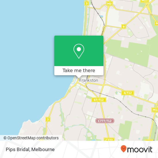 Pips Bridal, 459 Nepean Hwy Frankston VIC 3199 map