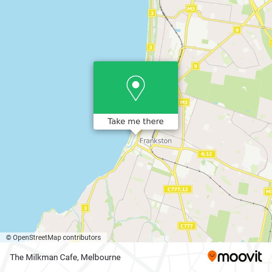 Mapa The Milkman Cafe
