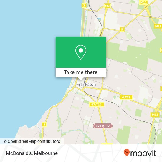 Mapa McDonald's, Station Street Mall Frankston VIC 3199