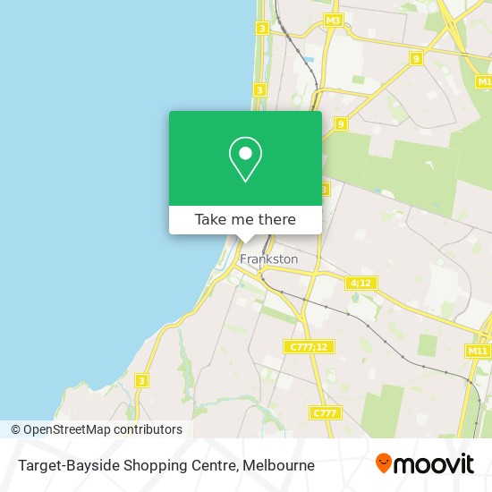 Mapa Target-Bayside Shopping Centre