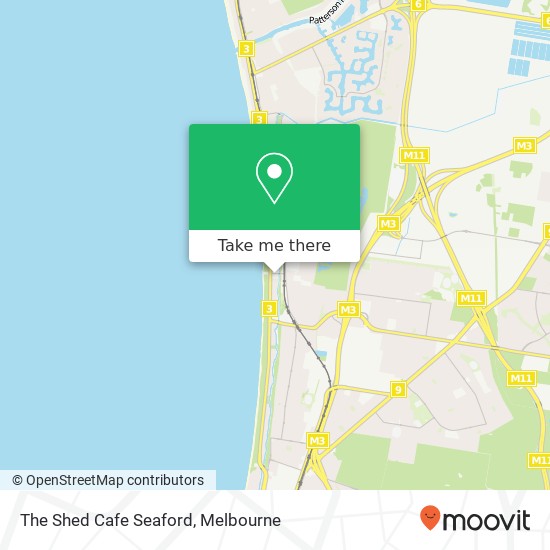 The Shed Cafe Seaford, 8 Station St Seaford VIC 3198 map