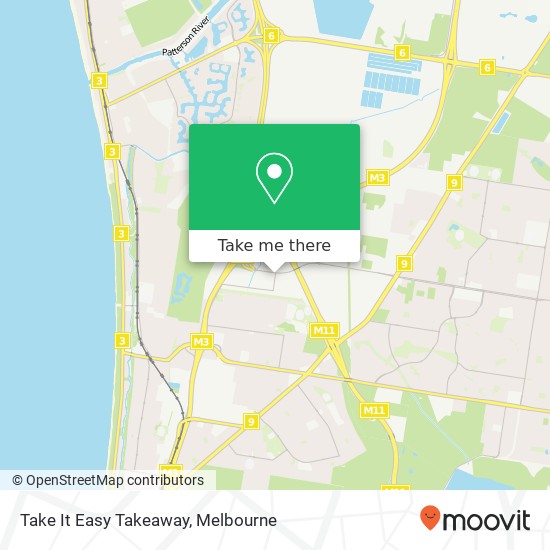 Take It Easy Takeaway, 34 Stephenson Rd Seaford VIC 3198 map