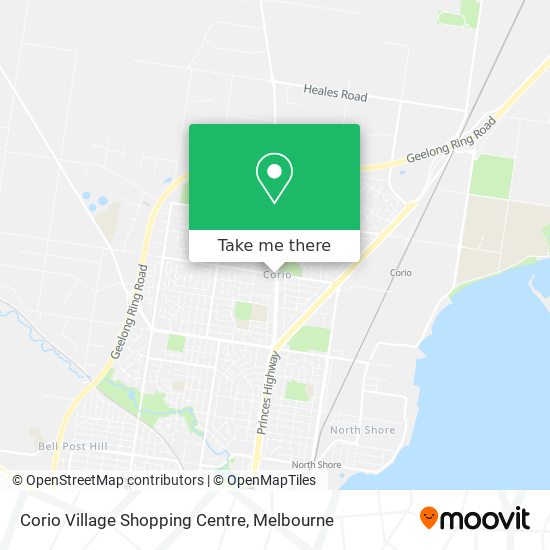 Mapa Corio Village Shopping Centre