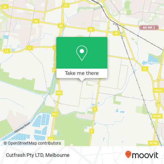 Mapa Cutfresh Pty LTD, 326-328 Hammond Rd Dandenong South VIC 3175