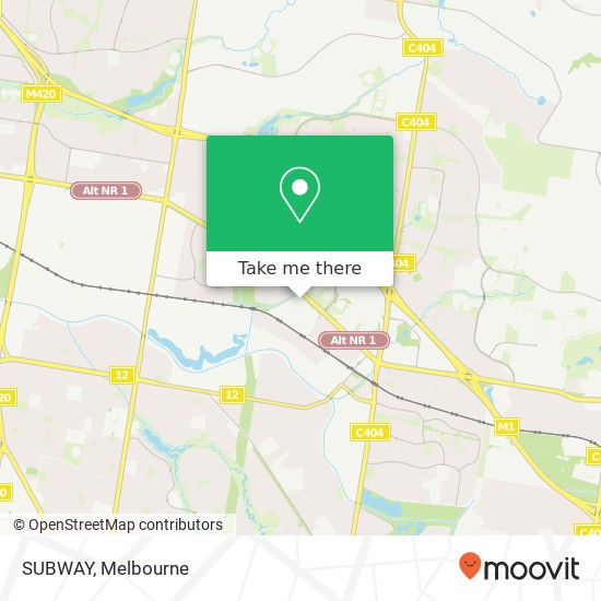 Mapa SUBWAY, 43 Vesper Dr Narre Warren VIC 3805