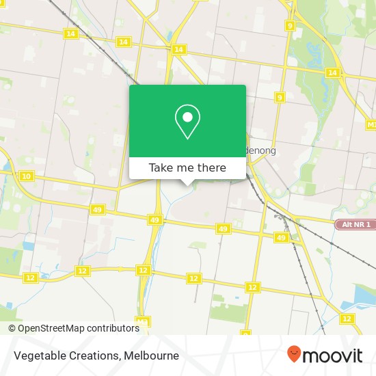 Vegetable Creations, 46 Dandenong St Dandenong VIC 3175 map