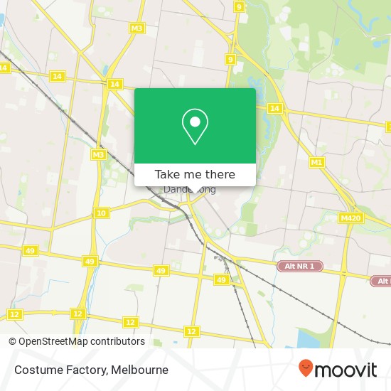 Costume Factory, Langhorne St Dandenong VIC 3175 map