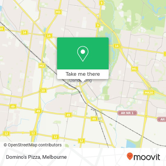 Domino's Pizza, 39 Langhorne St Dandenong VIC 3175 map