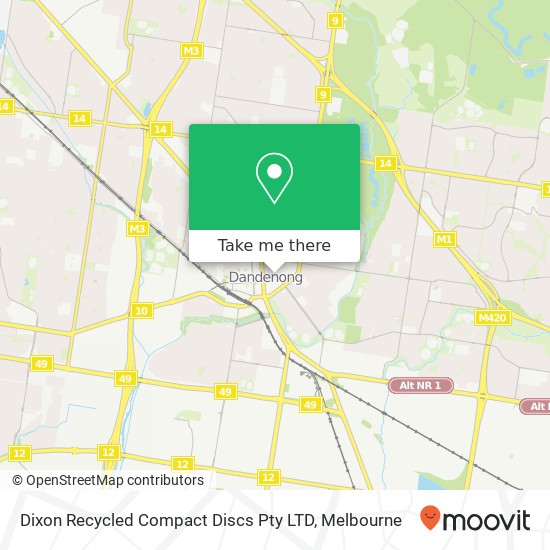 Dixon Recycled Compact Discs Pty LTD, 156 Walker St Dandenong VIC 3175 map