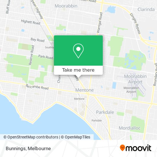 Bunnings map