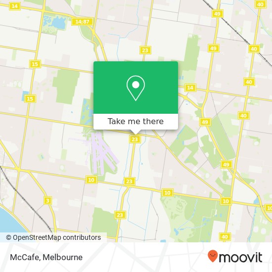 Mapa McCafe, Boundary Rd Dingley Village VIC 3172