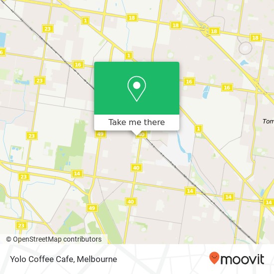 Mapa Yolo Coffee Cafe, 29D Buckingham Ave Springvale VIC 3171