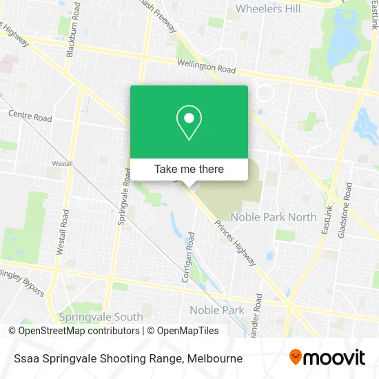 Mapa Ssaa Springvale Shooting Range