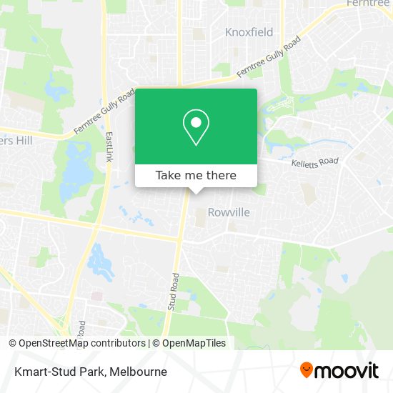 Kmart-Stud Park map