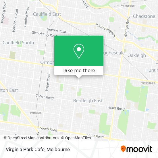 Virginia Park Cafe map
