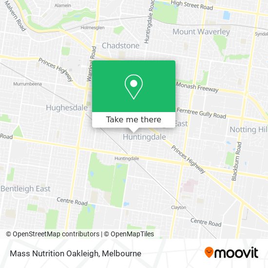 Mass Nutrition Oakleigh map