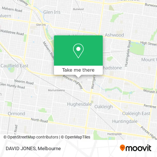 DAVID JONES map