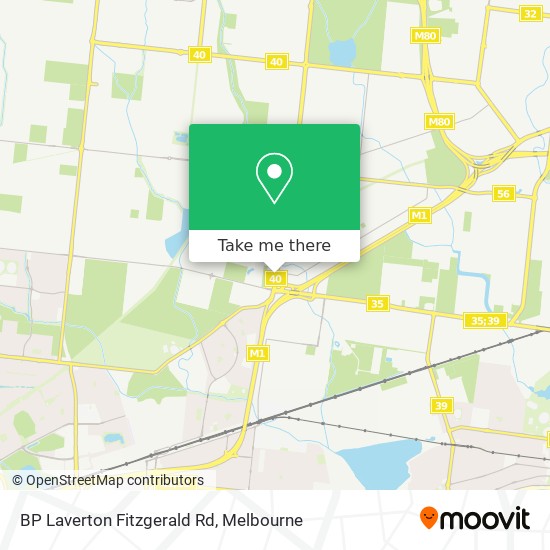 Mapa BP Laverton Fitzgerald Rd