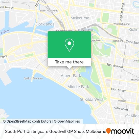 Mapa South Port Unitingcare Goodwill OP Shop