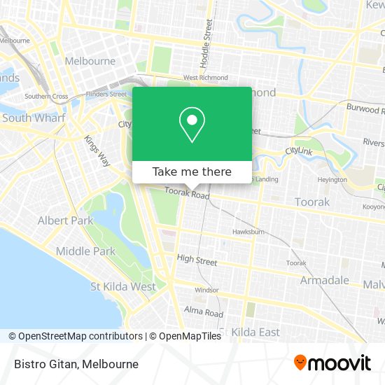 Bistro Gitan map