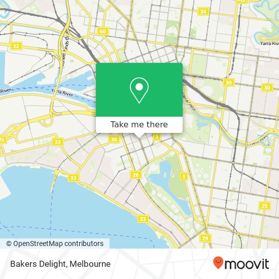 Bakers Delight, 265 Clarendon St South Melbourne VIC 3205 map