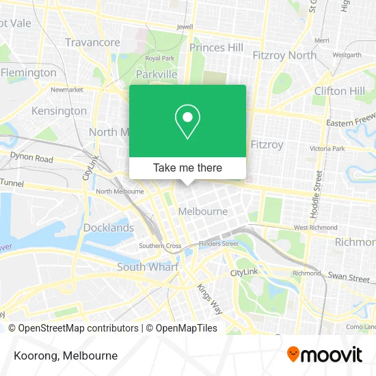 Koorong map