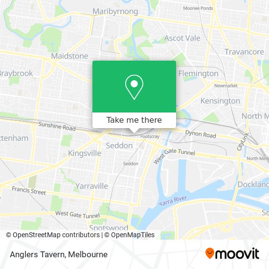 Anglers Tavern map