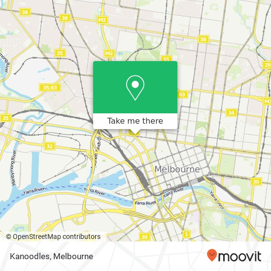 Mapa Kanoodles, 520 Victoria St North Melbourne VIC 3051