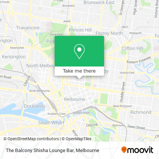 The Balcony Shisha Lounge Bar map