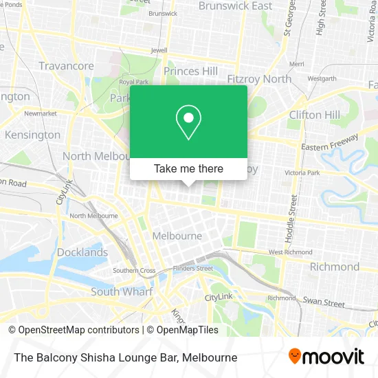 The Balcony Shisha Lounge Bar map