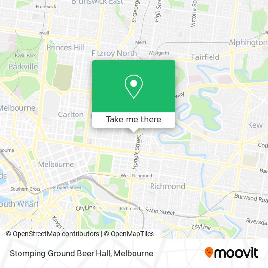 Stomping Ground Beer Hall map