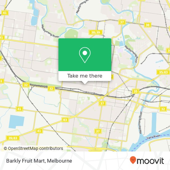 Barkly Fruit Mart, 585 Barkly St West Footscray VIC 3012 map