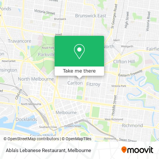 Abla's Lebanese Restaurant map